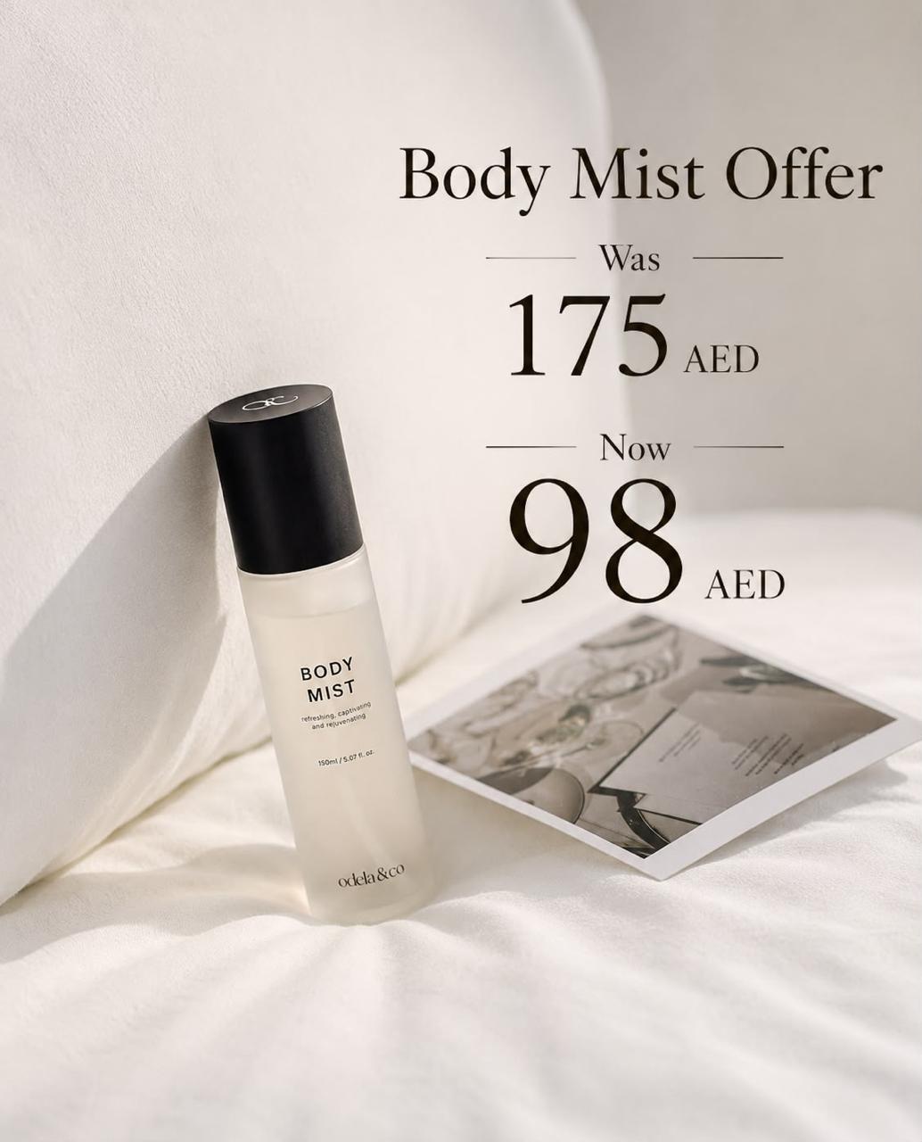 Offer 3: BUY Body Mist for AED 98 Only!