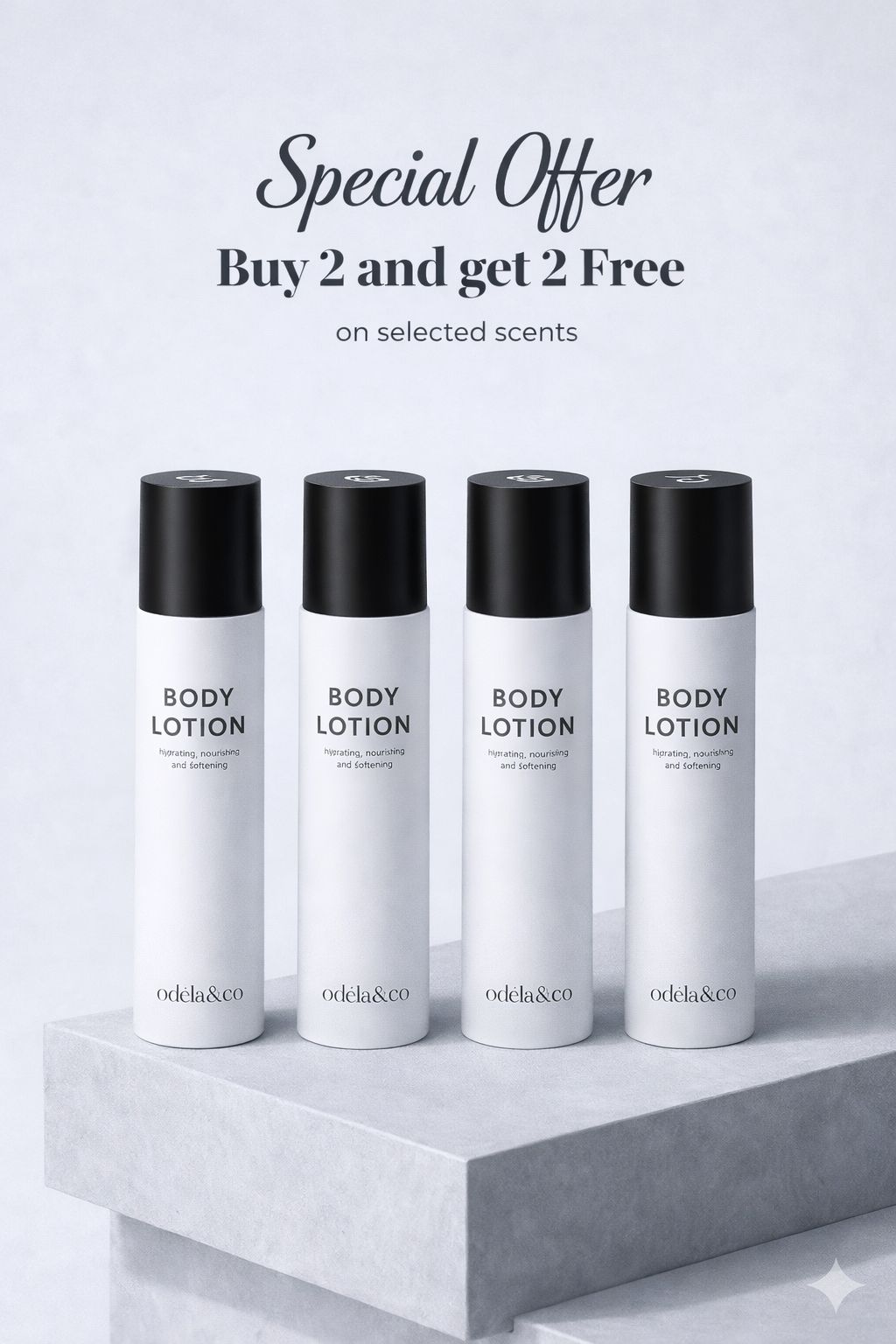 Buy 2 Body Lotion, Get 2 FREE!