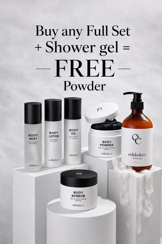 Offer 1: BUY Scented Body Set + Shower Gel = FREE Scented Powder!
