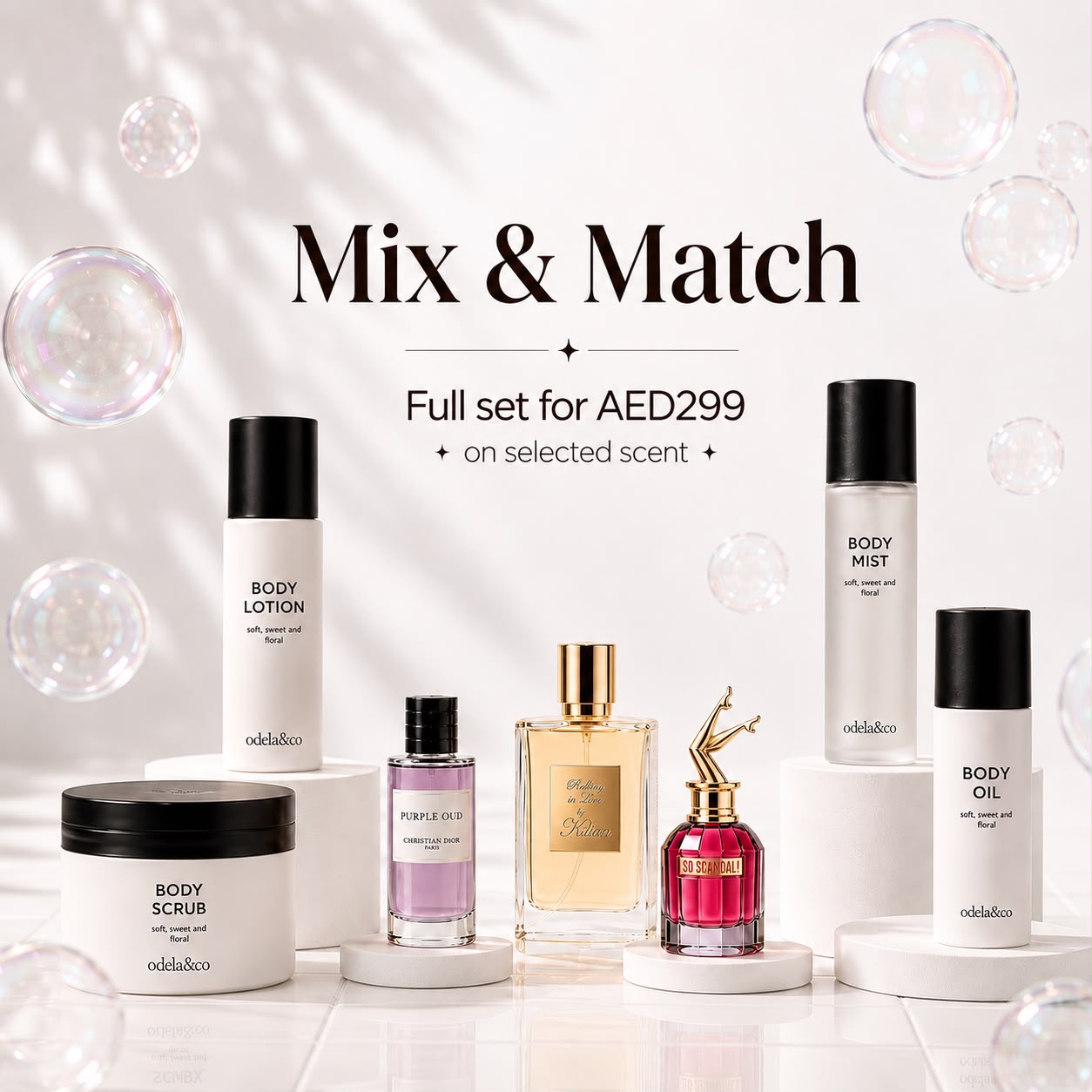 Mix & Match: Customized FULL SET  for AED 299